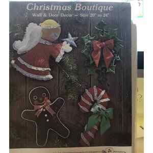 1979 THE GINGHAM GOOSE CHRISTMAS BOUTIQUE WALL & DOOR DECOR unused